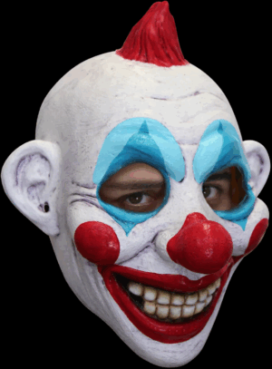 Mascara Payaso Latex Mechon Rojo