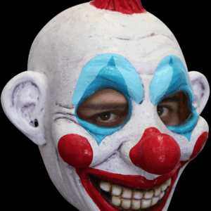 Mascara Payaso Latex Mechon Rojo