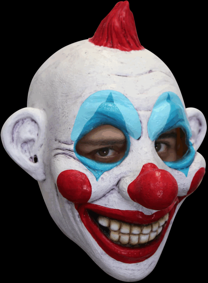 Mascara Payaso Latex Mechon Rojo - Imagen 1