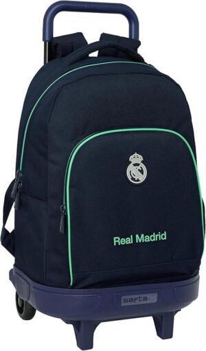 Mochila escolar grande c/ruedas compact extraible real madrid 2ª equip 25/26