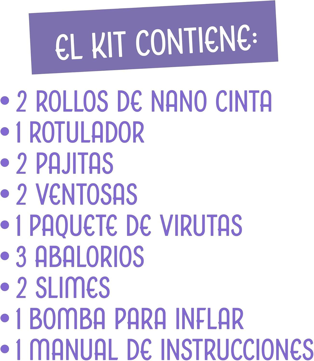 Nano Art - Animales, Pack Medio, 2 Rollos de Cinta, Accesorios y rotuladores, Slime y Sprinkles - Imagen 3