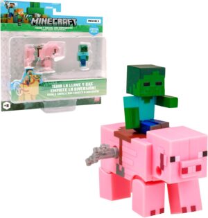 Minecraft Figura Y Animal Con Movimiento SURTIDO