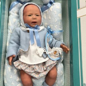 Reborn Silicona Paulo azul 46cm