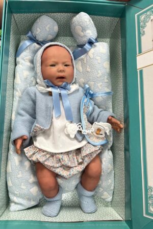 Reborn Silicona Paulo azul 46cm