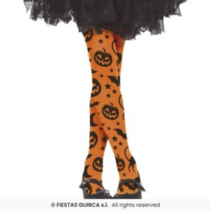 Pantys halloween naranja 3-6 años