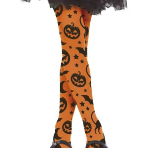 Pantys halloween naranja 7-10 años