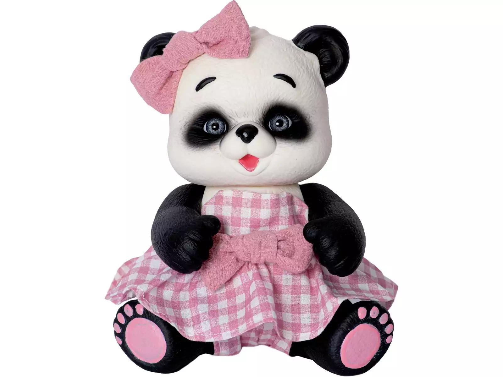 Muñeca Oso Panda de 25 cm con Vestido Rosa - Imagen 2
