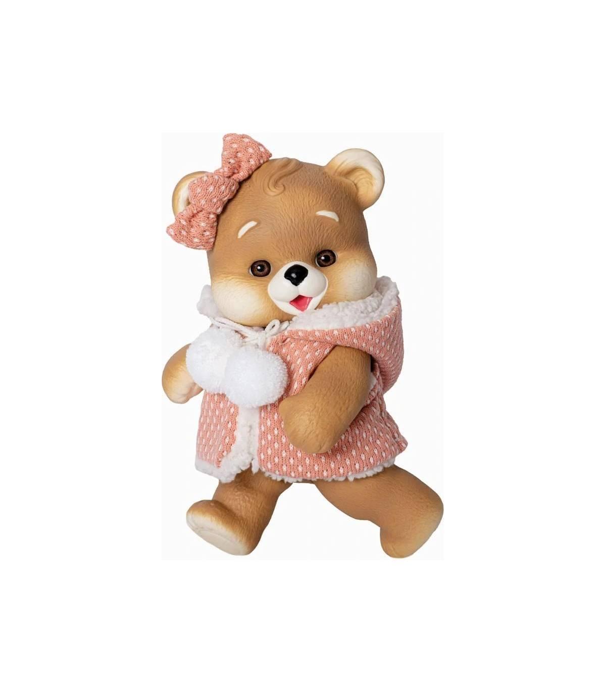 OSITO MARRÓN VESTIDO CHAQUETA DE LANA SALMÓN - Imagen 2