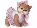 Muñeco Gatito Marrón de 23 cm con Chaleco Blanco - Imagen 2