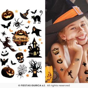 TATUAJES INFANTILES HALLOWEEN NEGROS
