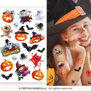 TATUAJES INFANTILES HALLOWEEN COLORIDOS