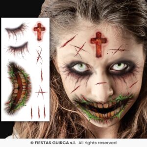 Tatuaje Facial Zombie
