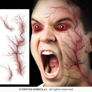 Tatuaje facial Venas 30x13 cm