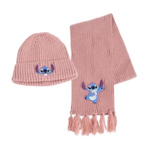 Conjunto Gorro y Bufanda Stitch Infantil