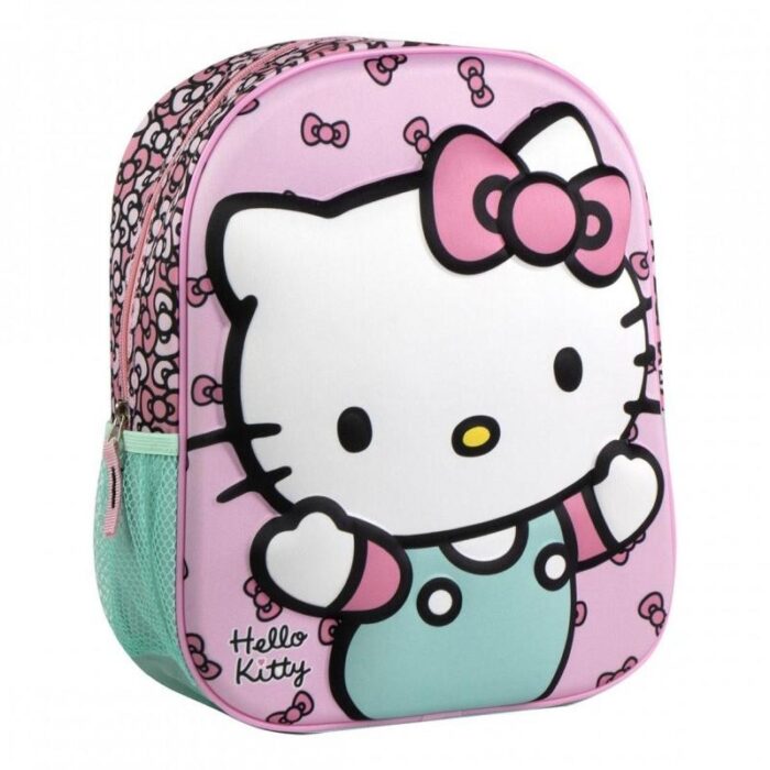 Mochila Infantil 3D Hello Kitty Rosa - Imagen 2