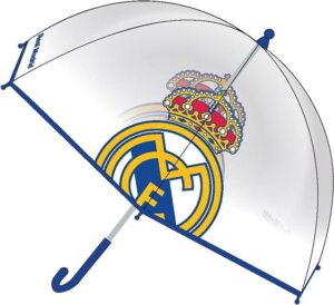 PARAGUAS MANUAL POE BURBUJA REAL MADRID