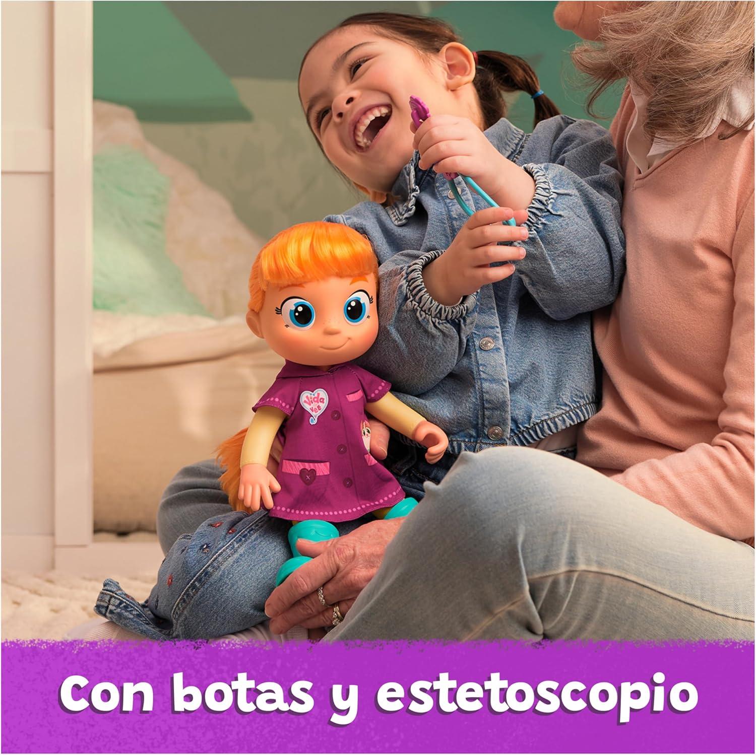 Vida the Vet, muñeca de niña pequeña de Vida Pelirroja y de 33 cm de Altura, y Accesorios de Kit de - Imagen 4
