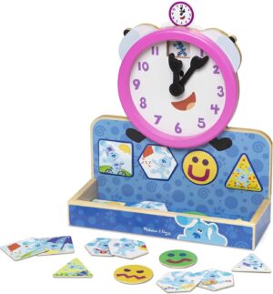 Blue´s Clues & You! Reloj Magnético de Madera, Las Pistas de Blue, Juguetes de Desarrollo, Juego Ed