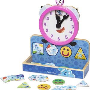 Blue´s Clues & You! Reloj Magnético de Madera, Las Pistas de Blue, Juguetes de Desarrollo, Juego Ed