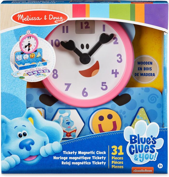 Blue´s Clues & You! Reloj Magnético de Madera, Las Pistas de Blue, Juguetes de Desarrollo, Juego Ed - Imagen 5