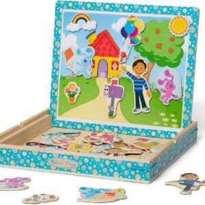 Blues Clues and You, Juego de Imágenes de Madera Magnéticas, Multicolor, 48 Piezas