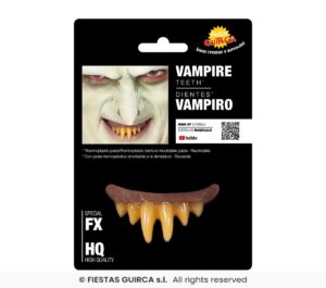 Colmillos amarillos vampiro