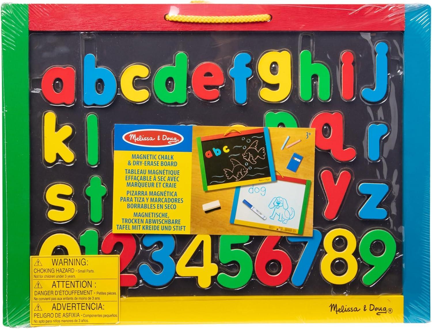 Pizarra Doble Cara Magnética Para Tiza Y Marcador Borrable - Imagen 6