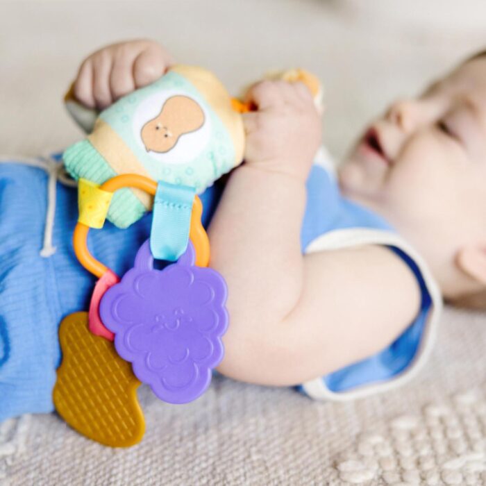 Juguete multisensorial para bebés, con Pinza para enganchar y para Llevar - Imagen 2