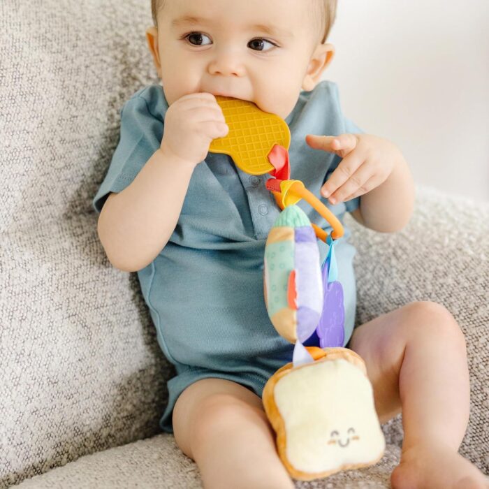 Juguete multisensorial para bebés, con Pinza para enganchar y para Llevar - Imagen 4