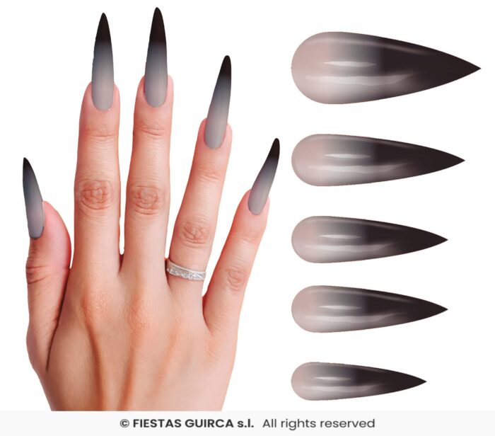 uñas postizas largas gotica - Imagen 1