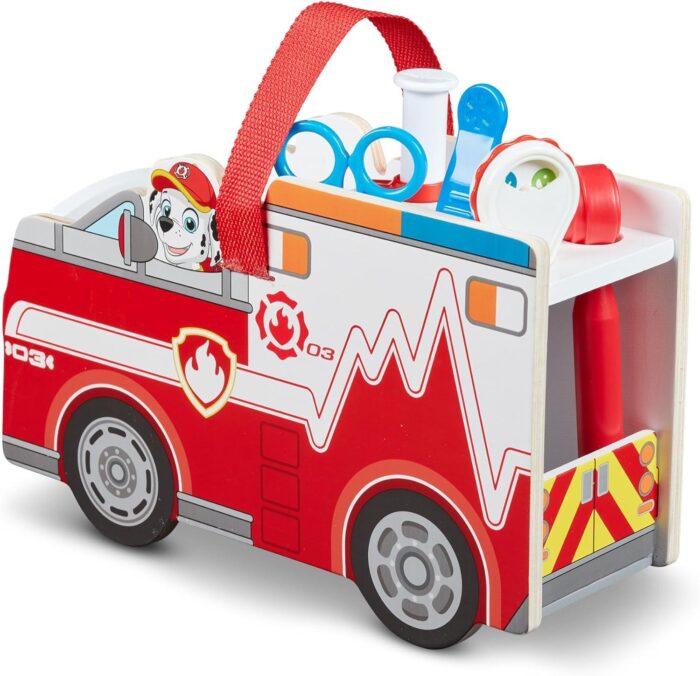 Vehículo de Primeros Auxilios con Marshall de Patrulla Canina, Juguete Paw Patrol, Juguete Creativo - Imagen 1
