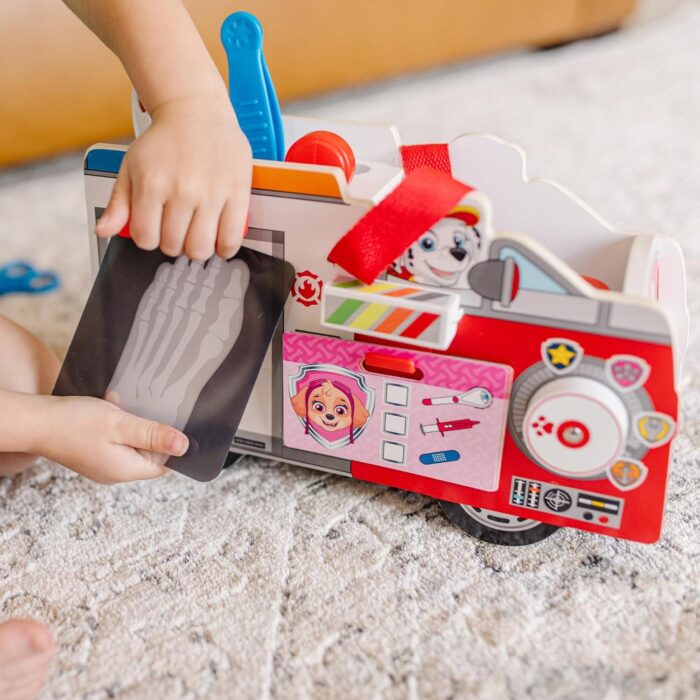 Vehículo de Primeros Auxilios con Marshall de Patrulla Canina, Juguete Paw Patrol, Juguete Creativo - Imagen 6