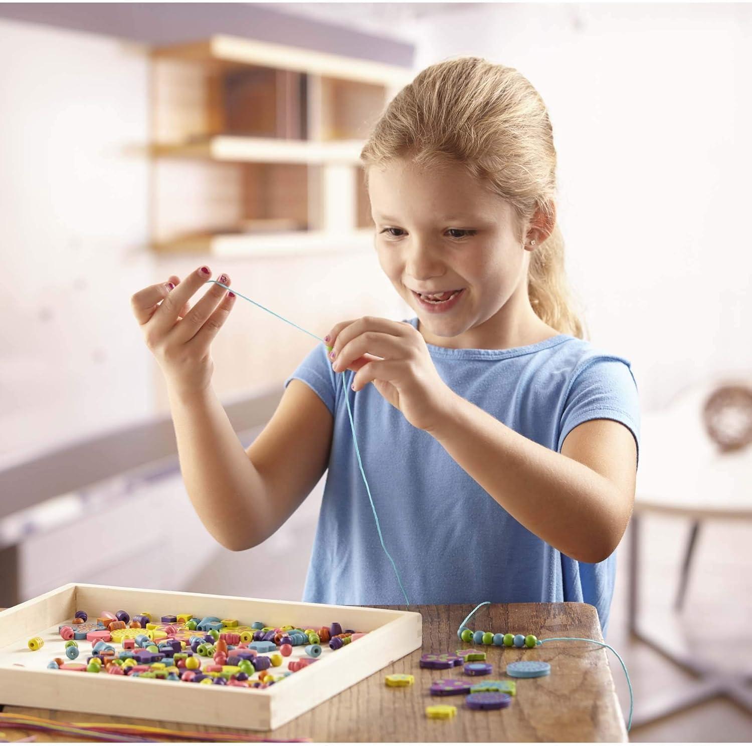 Juego de cuentas de madera para hacer collares, Cuentas para hacer joyas, pulseras de amistad - Imagen 2