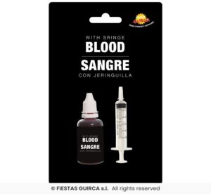 Sangre con jeringuilla