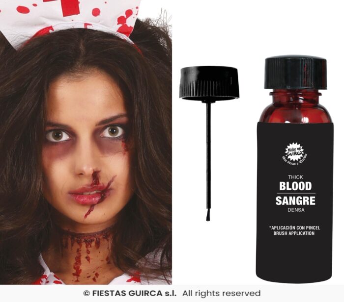 Bote sangre densa con pincel, 60 ml - Imagen 1