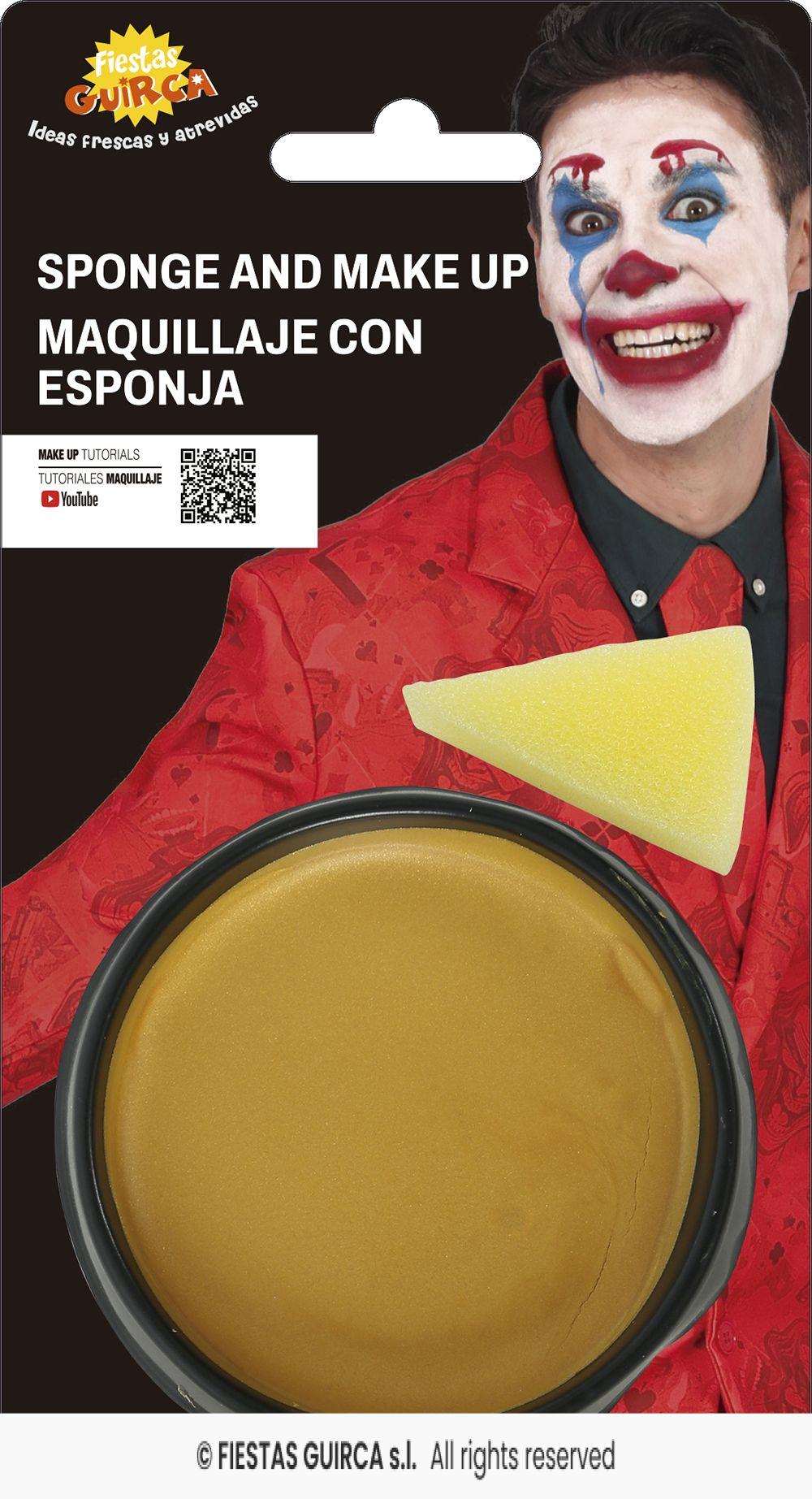 maquillaje con esponja oro