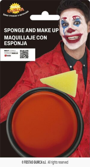 maquillaje con esponja Naranja