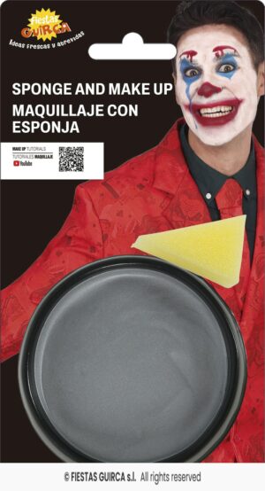 maquillaje con esponja plateado