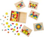 Bloques Y Tableros Con Diseños , Juguetes De Desarollo, Resolución De Problemas, Juguetes De Madera - Imagen 4