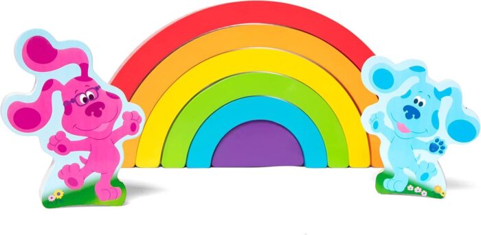 Blue´s Clues & You! Rompecabezas Apilable del Arco Iris, de Madera - Imagen 3