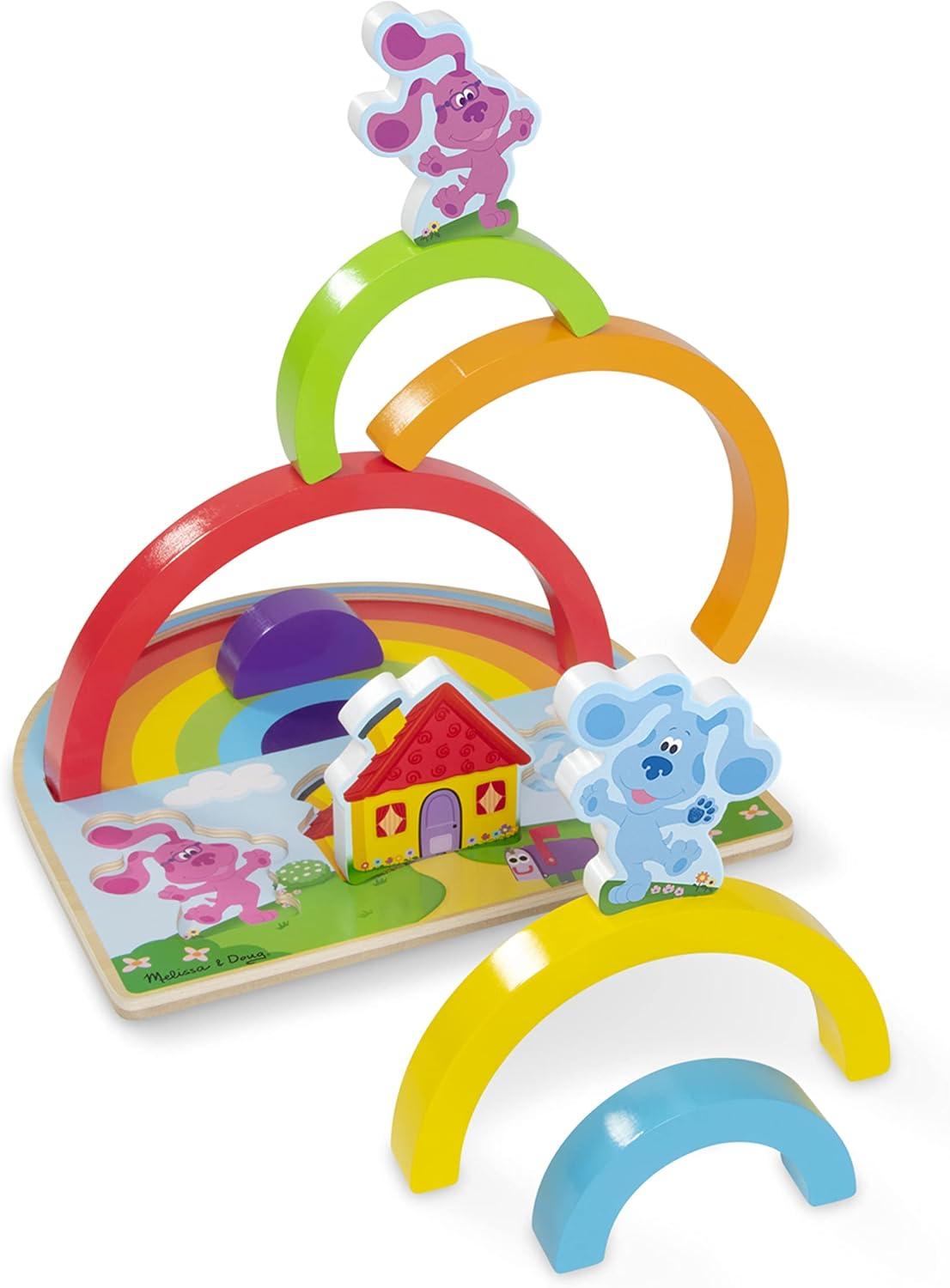 Blue´s Clues & You! Rompecabezas Apilable del Arco Iris, de Madera - Imagen 5