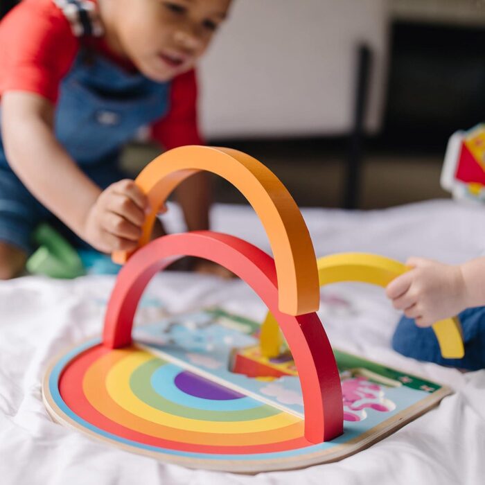 Blue´s Clues & You! Rompecabezas Apilable del Arco Iris, de Madera - Imagen 6