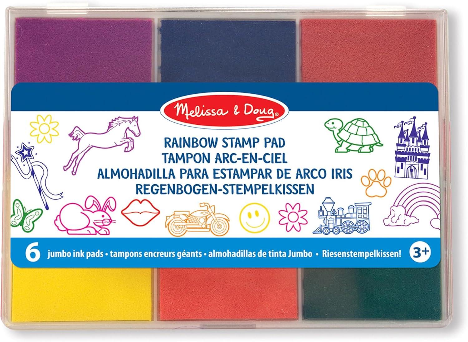 Almohadilla de tinta para estampar, Tinta lavable multicolor para sellos, Juguete creativo, Activida - Imagen 7