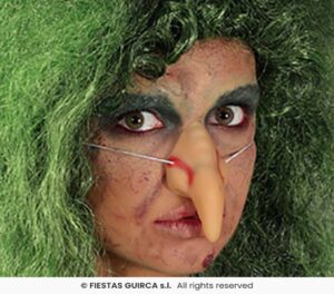 Nariz pequeña bruja latex con goma