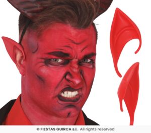 Orejas demonio rojas