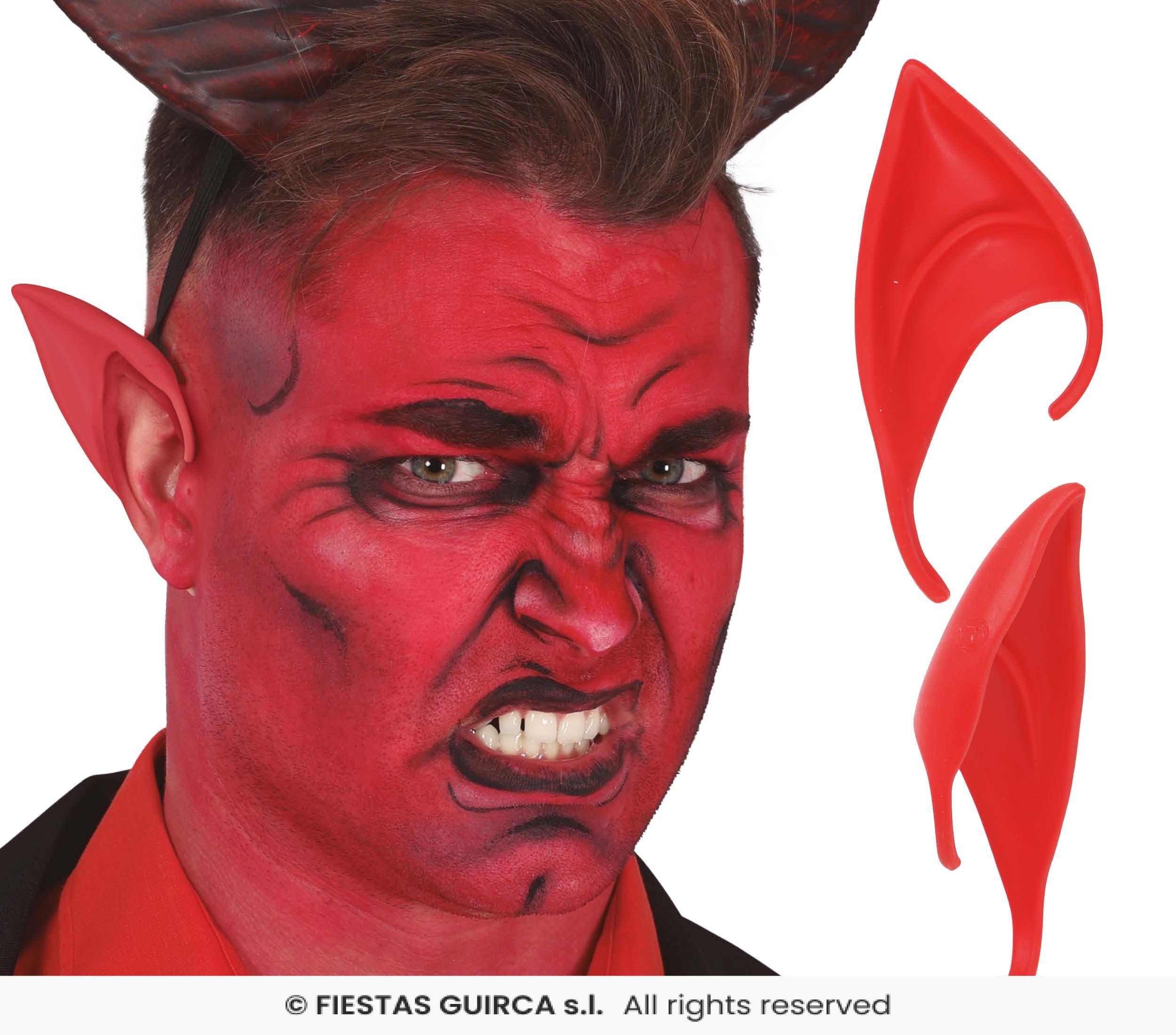 Orejas demonio rojas