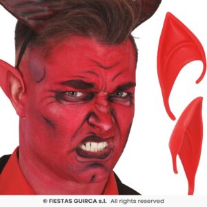 Orejas demonio rojas