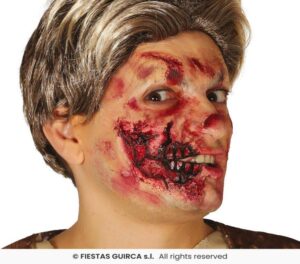 Cicatriz media boca latex