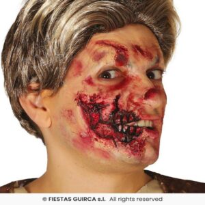 Cicatriz media boca latex