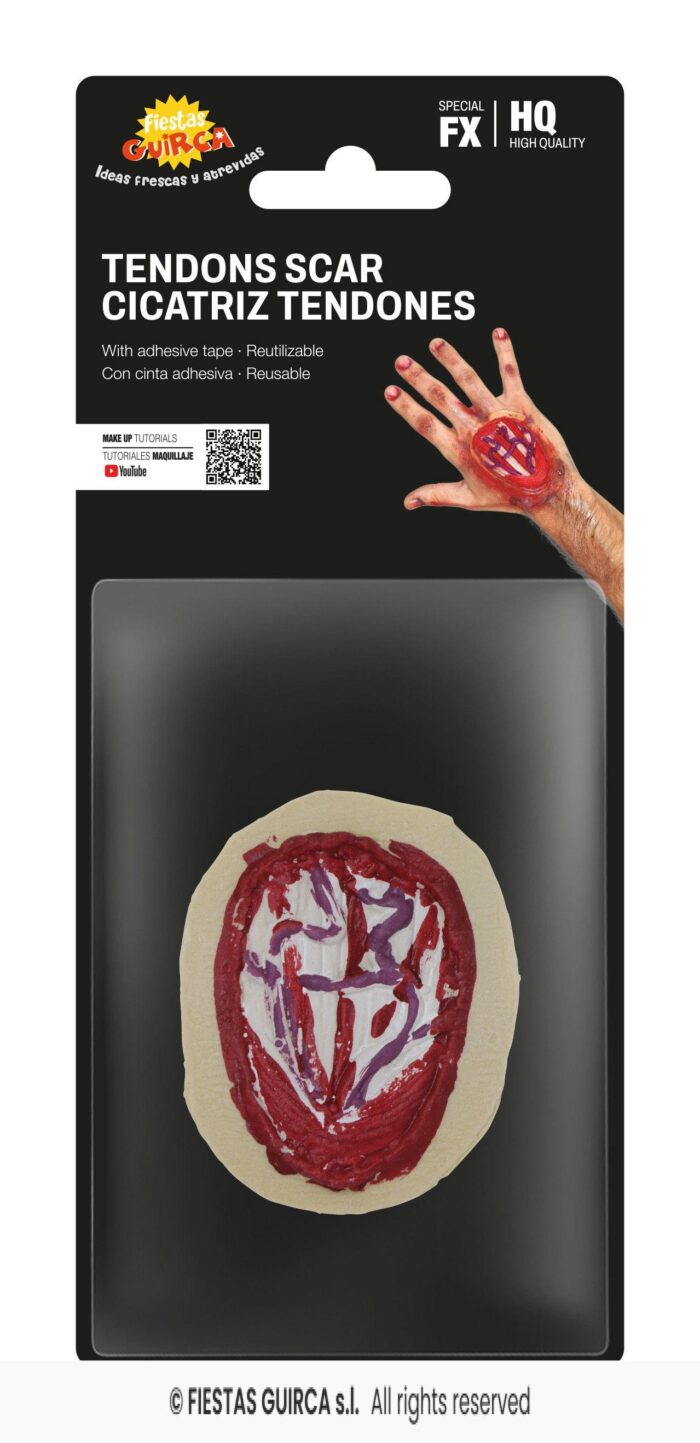 Cicatriz tendones mano 10 cms, latex - Imagen 2